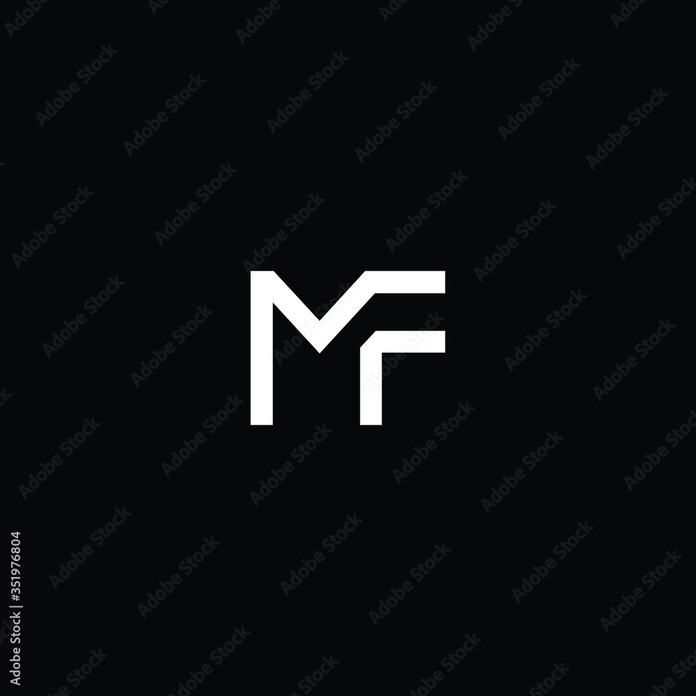 Professional Innovative Initial MF logo and FM logo. Letter MF FM Minimal elegant Monogram. Premium Business Artistic Alphabet symbol and sign Professional Innovative Initial MF logo and FM logo. Letter MF FM Minimal elegant Monogram. Premium Business Artistic Alphabet symbol and sign