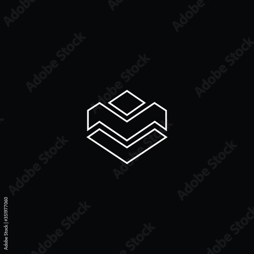 Professional Innovative Initial MV logo and VM logo. Letter VM MV Minimal elegant Monogram. Premium Business Artistic Alphabet symbol and sign