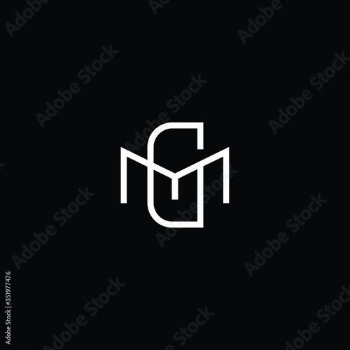 Professional Innovative Initial MG logo and GM logo. Letter MG GM Minimal elegant Monogram. Premium Business Artistic Alphabet symbol and sign