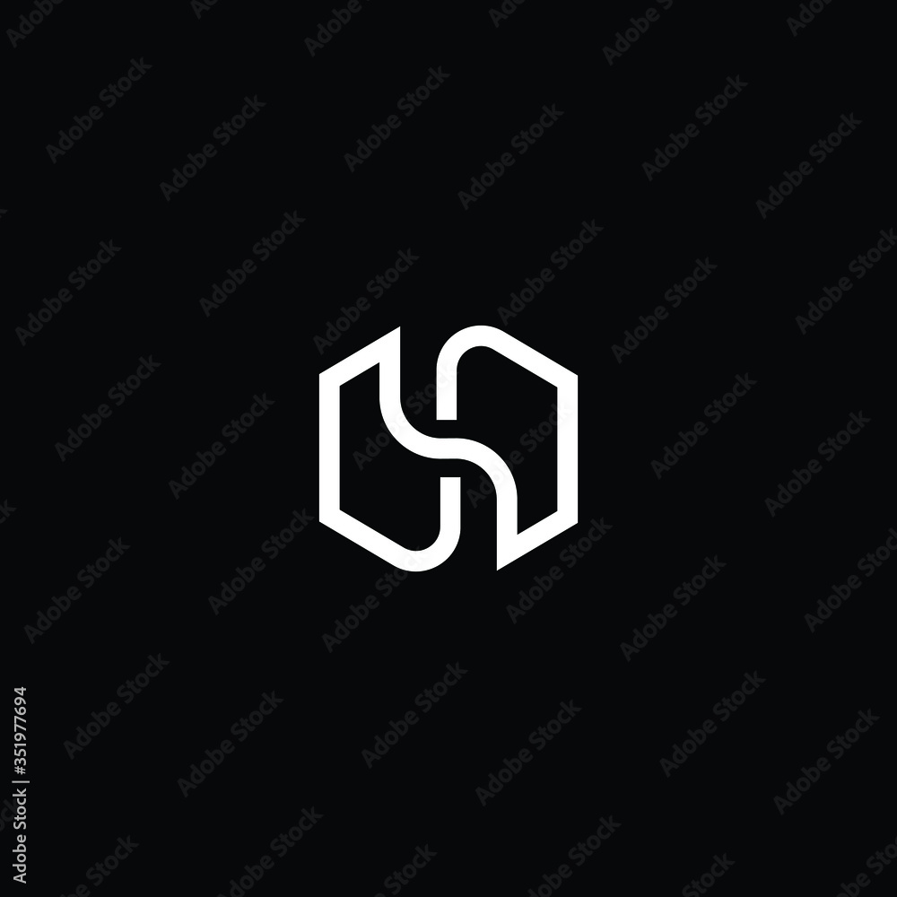 Professional Innovative Initial HS logo and SH logo. Letter SH HS Minimal elegant Monogram. Premium Business Artistic Alphabet symbol and sign