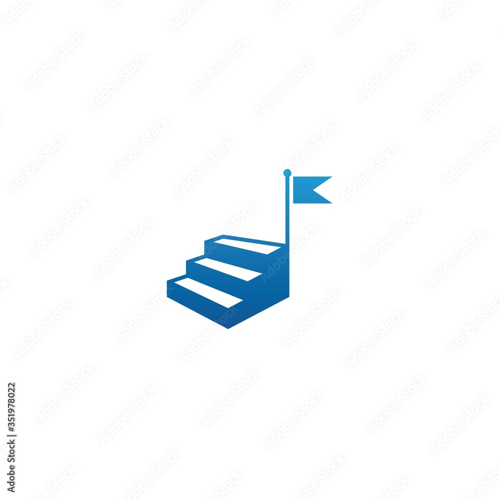 ladder with challenge logo design template ladder with challenge logo design template