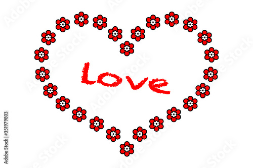 cuore fiori love 
