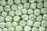 fresh bok chov vegetable stacking as pile in the market