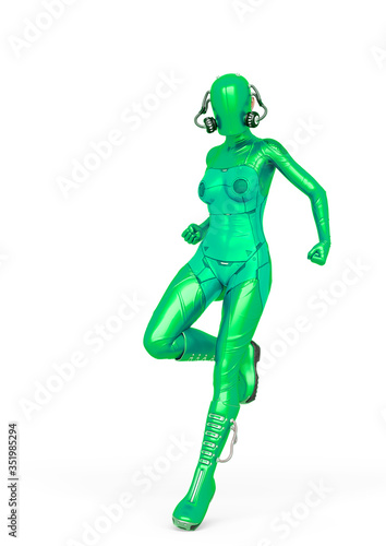 cyber soldier female landing