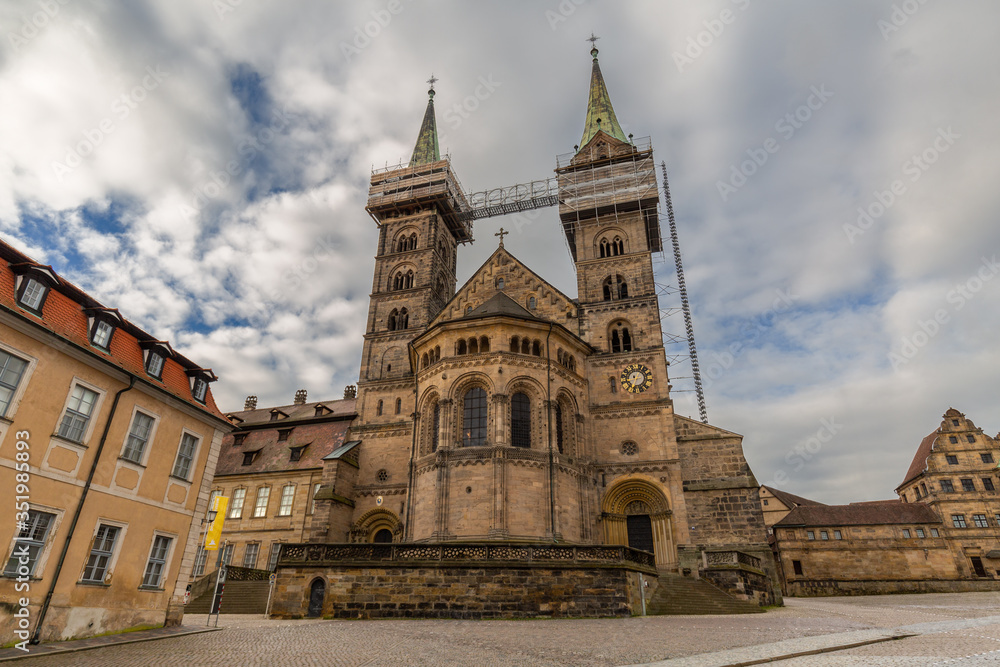 Front view of Bamberg cathedral