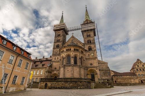 Front view of Bamberg cathedral