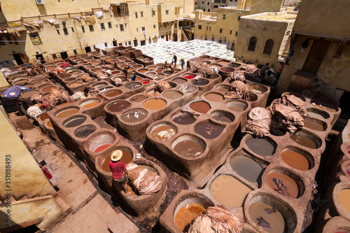 traditional moroccan Tannery