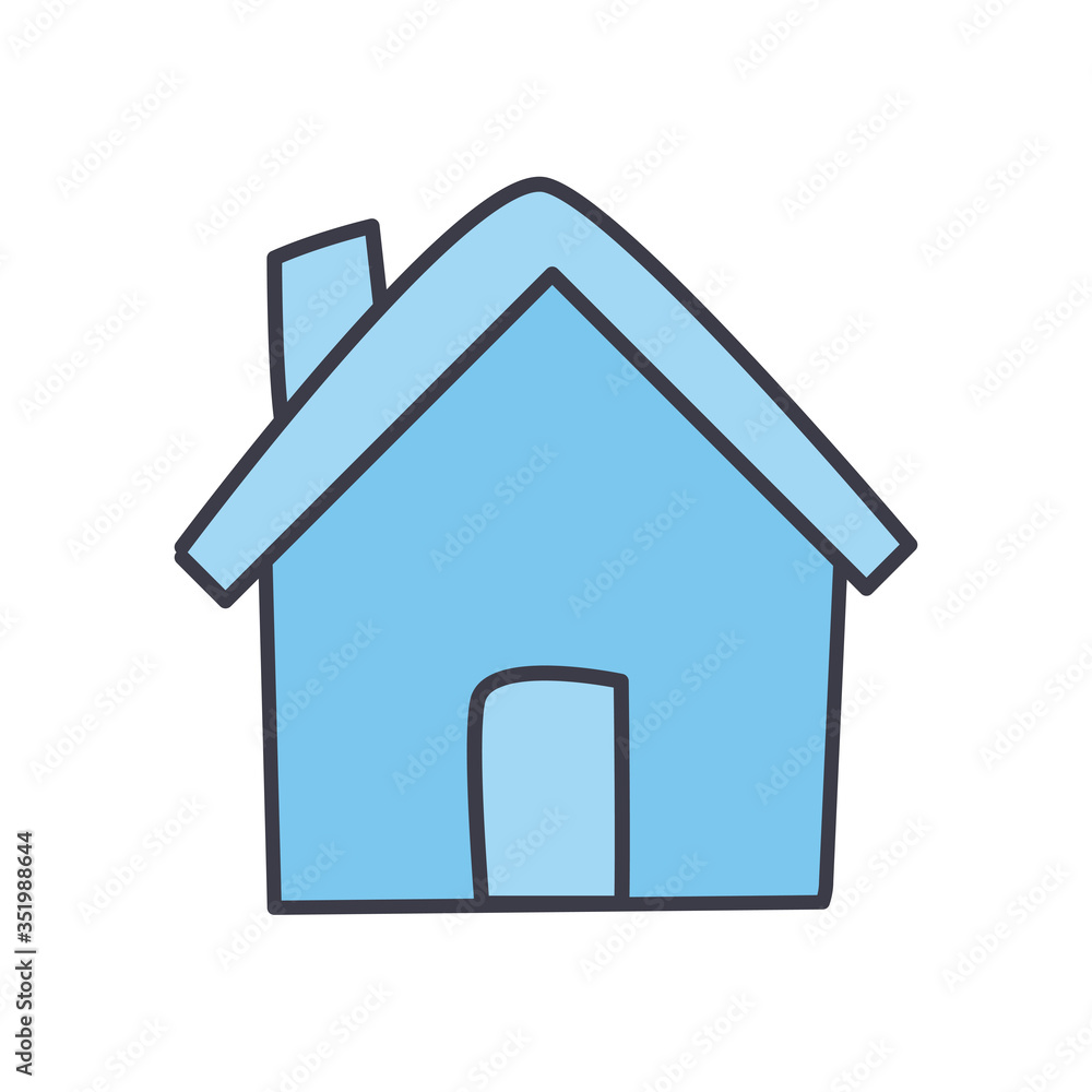 Isolated house flat style icon vector design