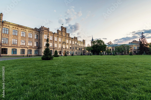 Fotografie The main campus of the university, famous places of Kiev, the old building in t