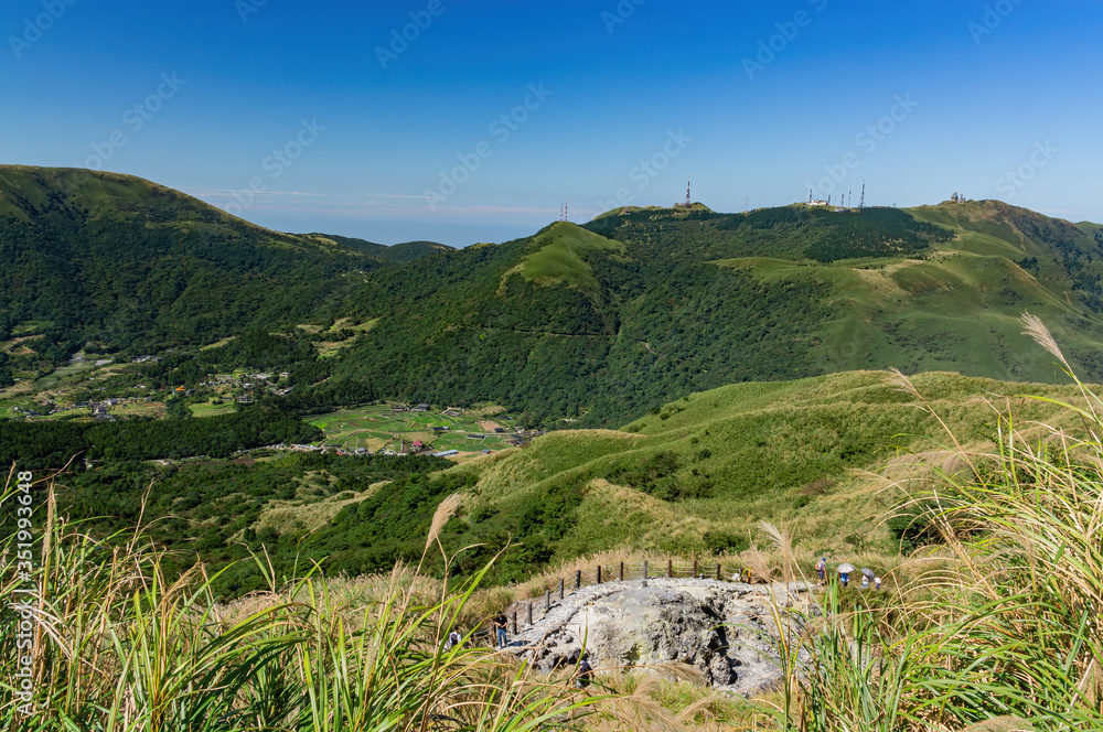 Nature landscape of the Xiaoyoukeng at Yangmingshan National Park Nature landscape of the Xiaoyoukeng at Yangmingshan National Park