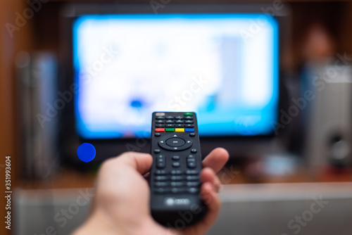 tv control in the left hand