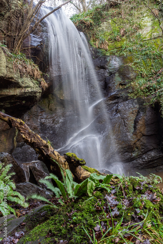 Obraz premium Routin Lynn Waterfall, Northumberland, North East England
