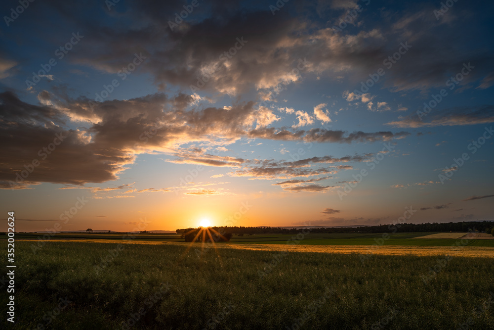 Sonnenuntergang Bei Ober-Olm