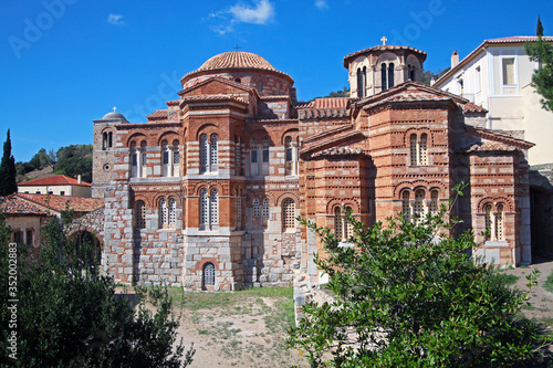 Hosios Loukas is a historic walled monastery situated near the town of Distomo, in Boeotia, Greece.