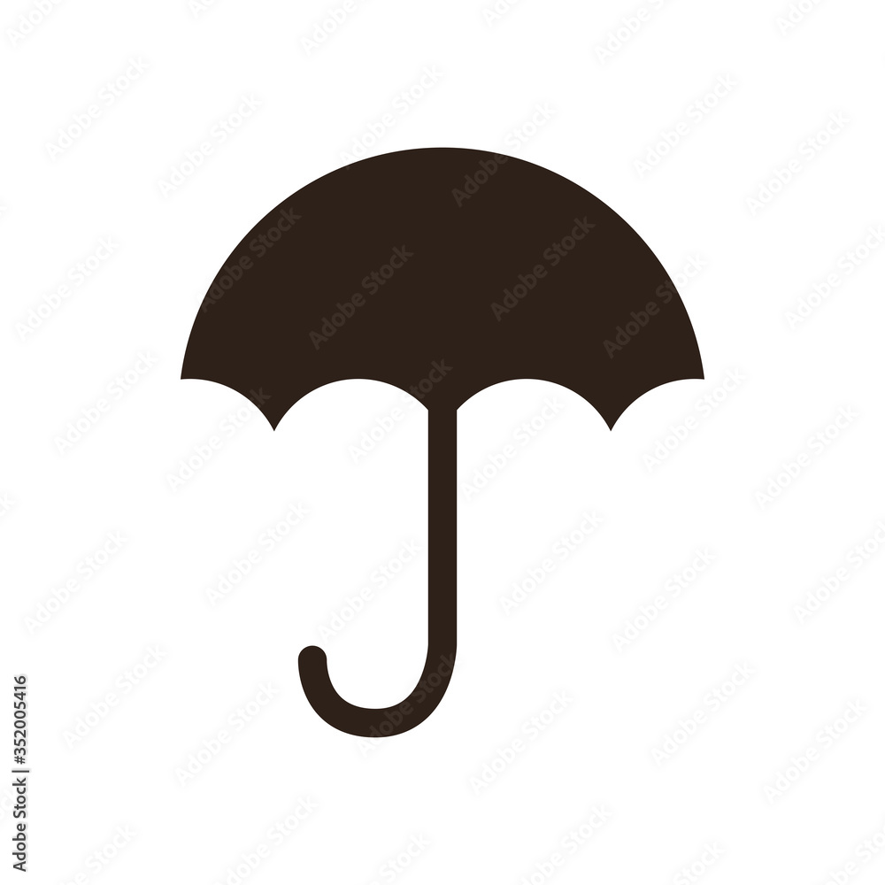 Isolated umbrella flat style icon vector design Isolated umbrella flat style icon vector design