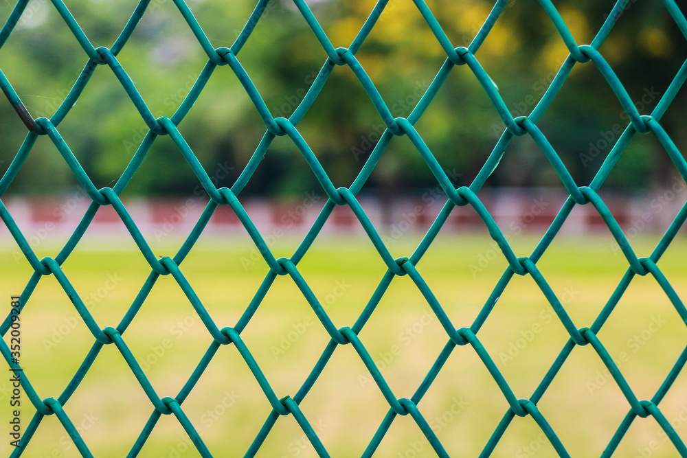 Fototapeta premium Sports field security boundary net