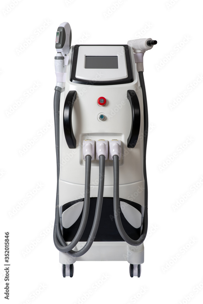 Laser machine for hair remove and beauty procedures. Cosmetic laser device Laser machine for hair remove and beauty procedures. Cosmetic laser device
