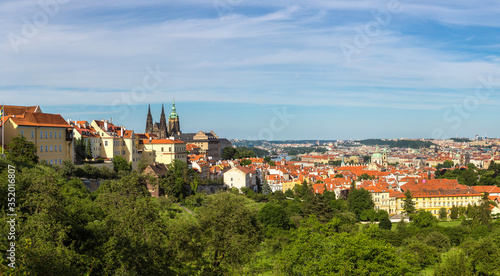 Panoramic aerial view of Prague © Sergii Figurnyi
