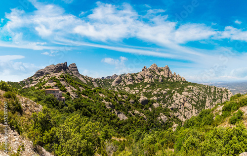 Montserrat mountains in Spain