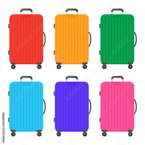 スーツケースのイラストセット