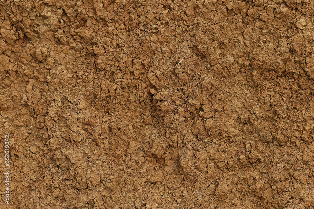 Background of brown dry earth
