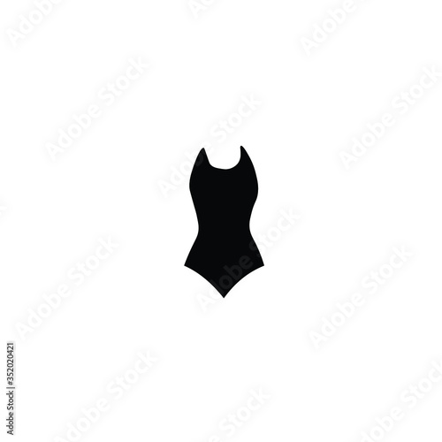 bikini, swimsuit for women, women's bras vector solid icons