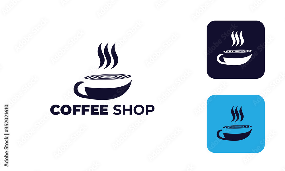 coffee shop logo, cafe logo or for design mug or cup your brand coffee shop logo, cafe logo or for design mug or cup your brand