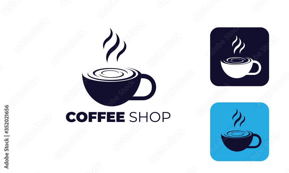 coffee shop logo, cafe logo or for design mug or cup your brand coffee shop logo, cafe logo or for design mug or cup your brand