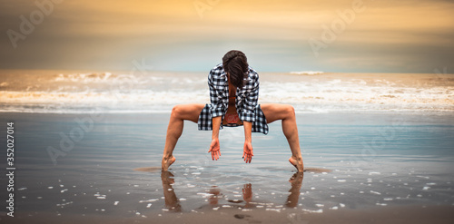 Female Dancer at the beach 02