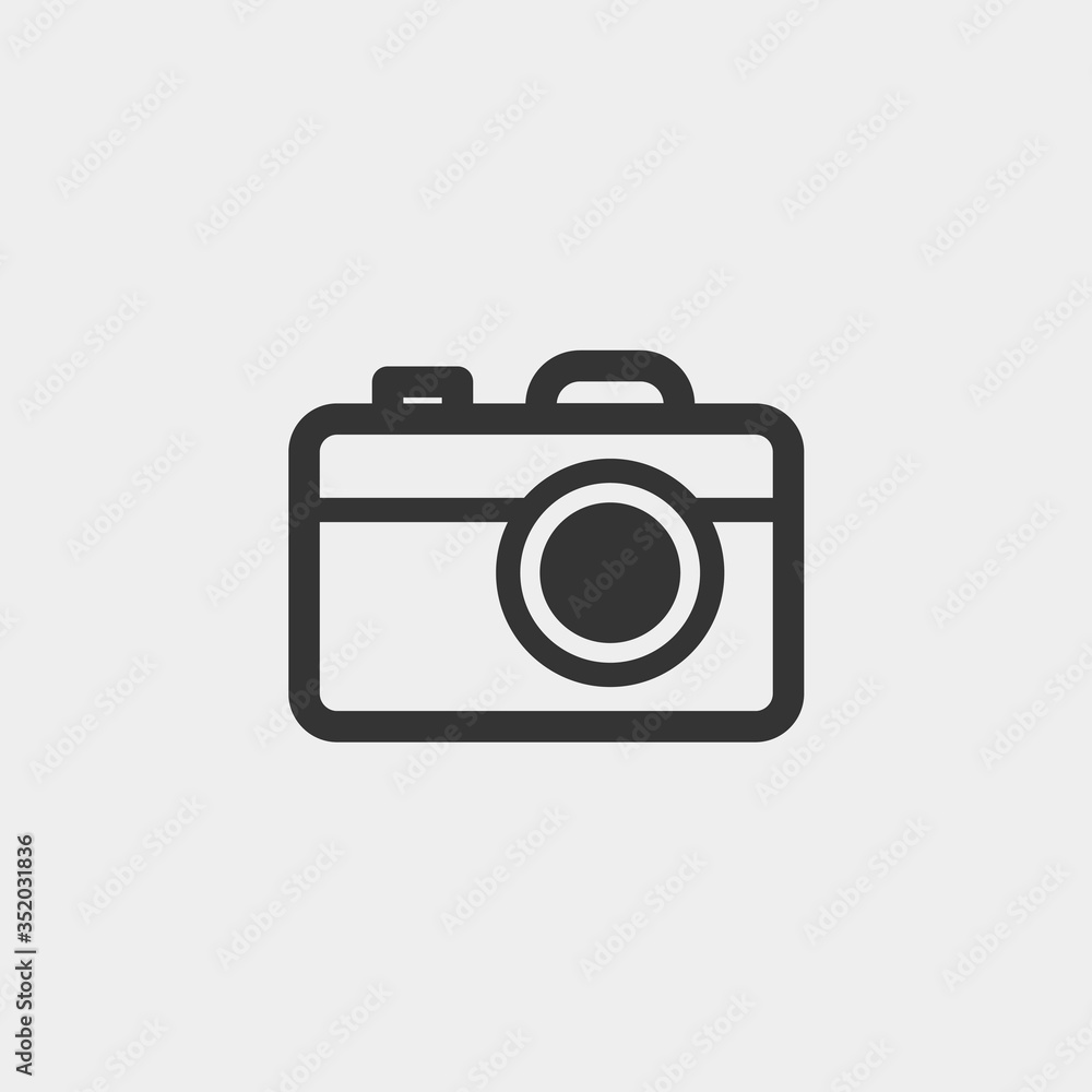 digital camera icon vector illustration for website and graphic design
