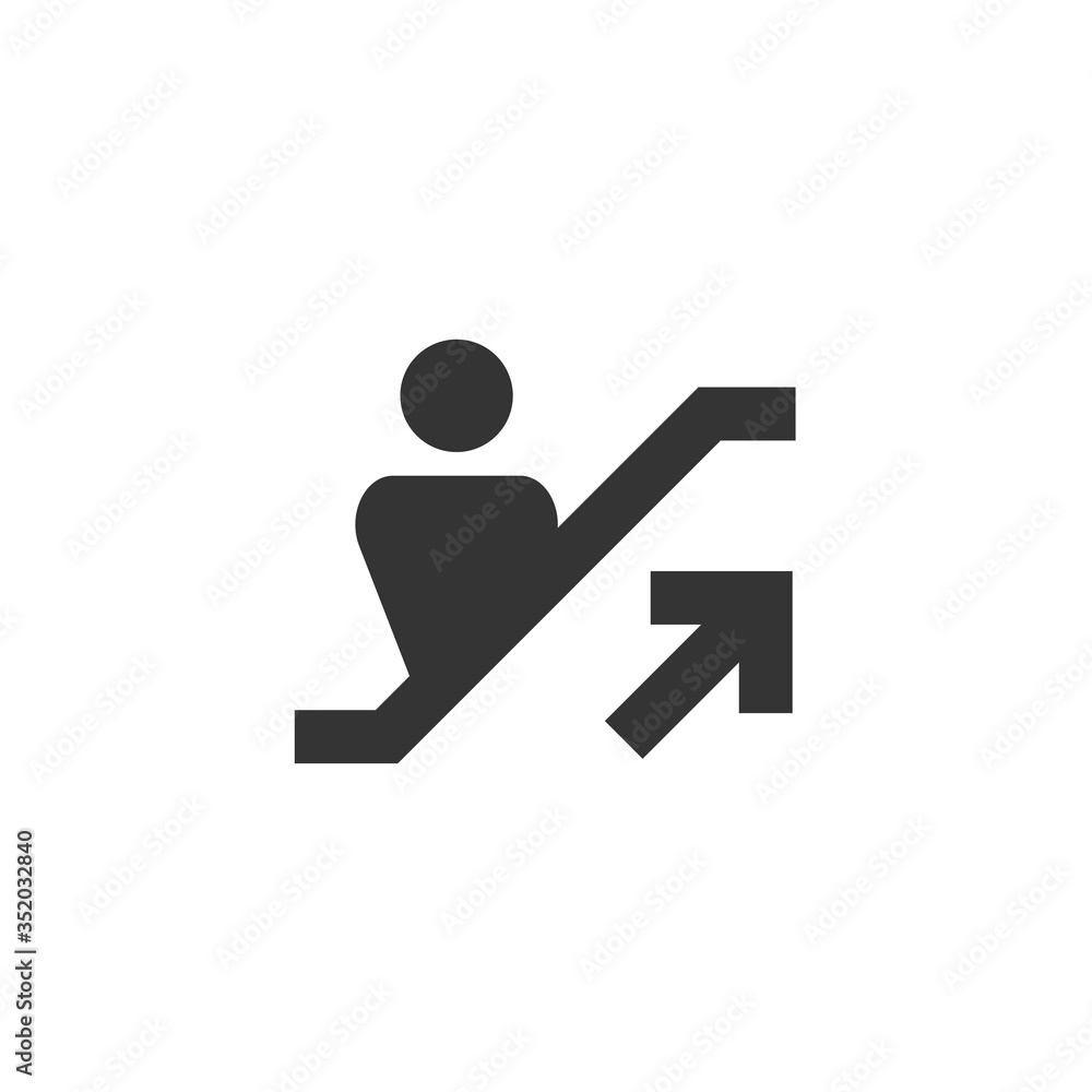 escalator icon vector illustration sign escalator icon vector illustration sign
