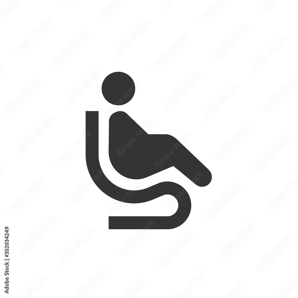 lounge seat icon vector illustration sign lounge seat icon vector illustration sign