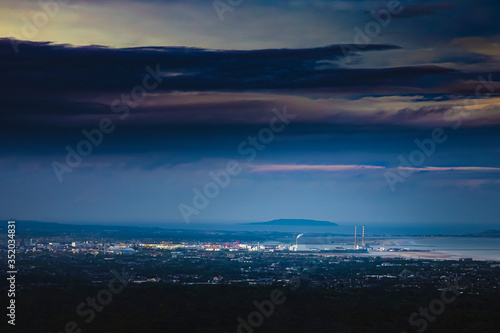 Canvas Print Dublin City Skyline