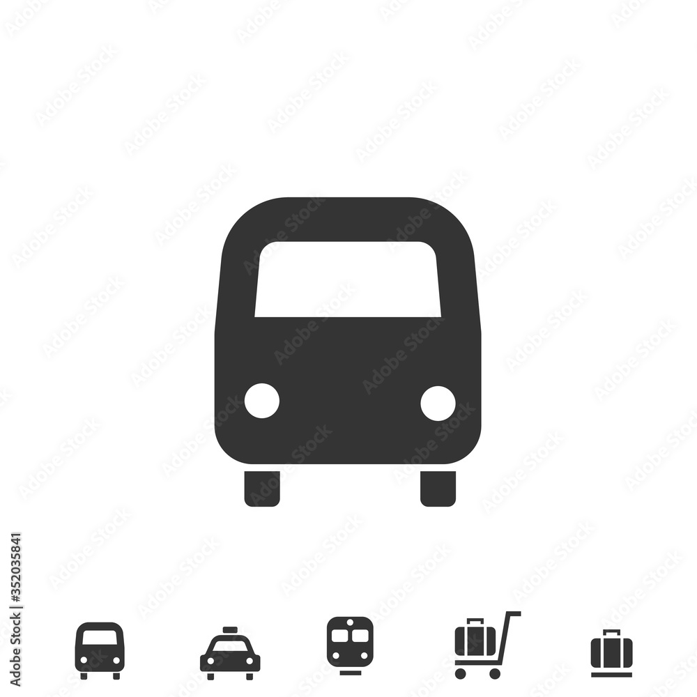 shuttle bus icon vector illustration sign shuttle bus icon vector illustration sign