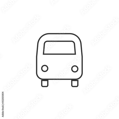 shuttle bus icon vector illustration sign