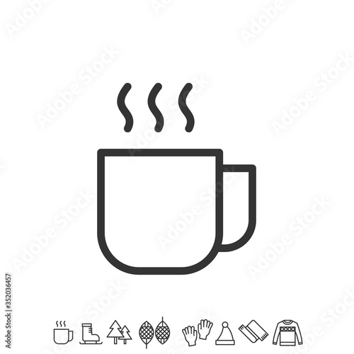 cup of tea icon vector illustration sign