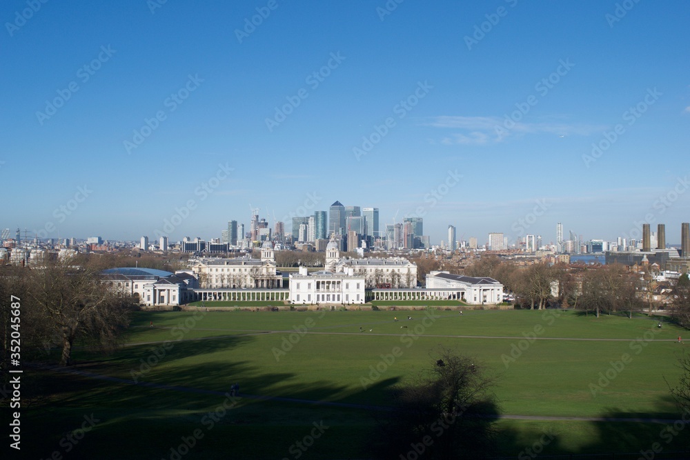 panorama of the city of London
