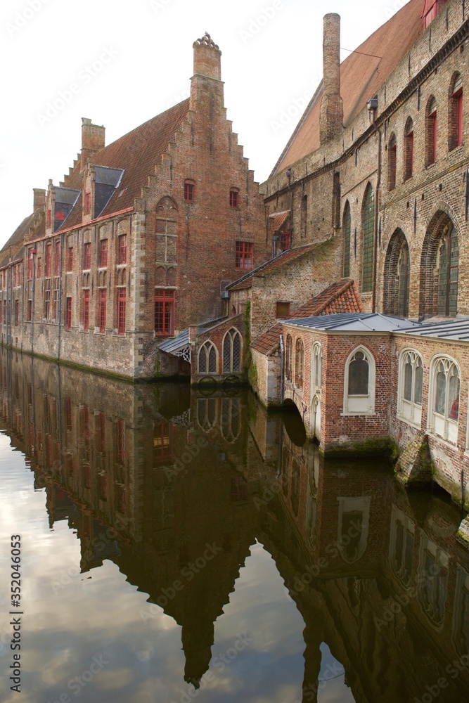 Canals in Brugge, Belgium.