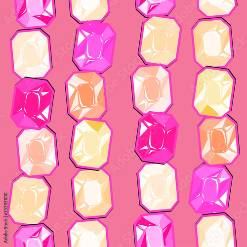 Cristal Pink Vector Background Pattern Seamless