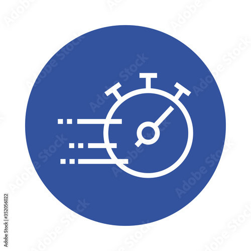 chronometer timer block style icon