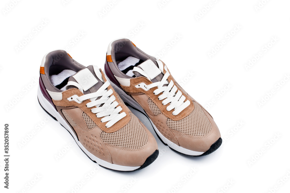 Sneakers isolated on a white background. Sneakers isolated on a white background.