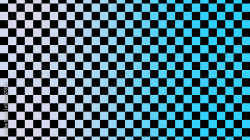 Beautiful white and cyan chessboard abstract background