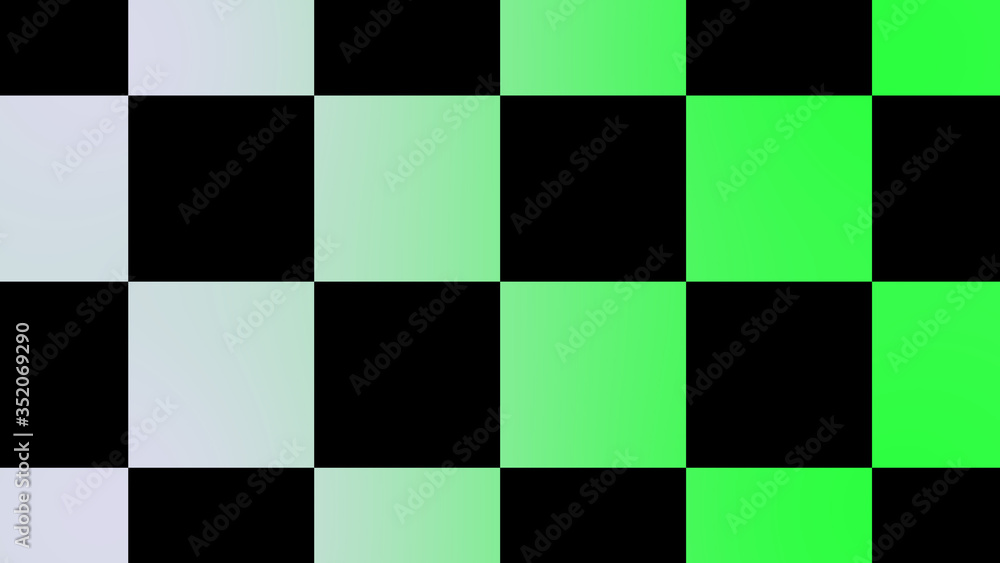 White and green color checker board abstract background,chess board