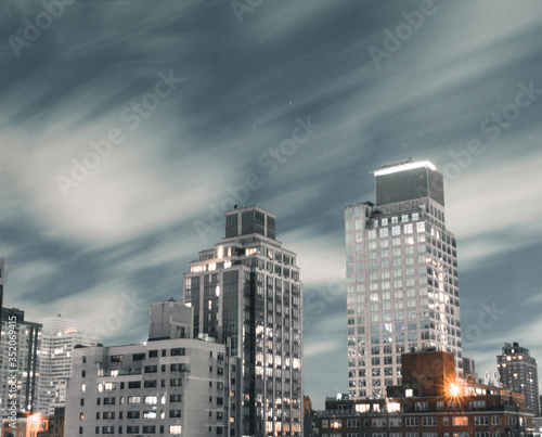 Long exposure photo of Upper East Side buildings
