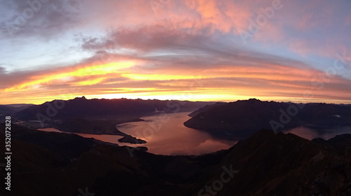 The view of Queenstown in New Zealand