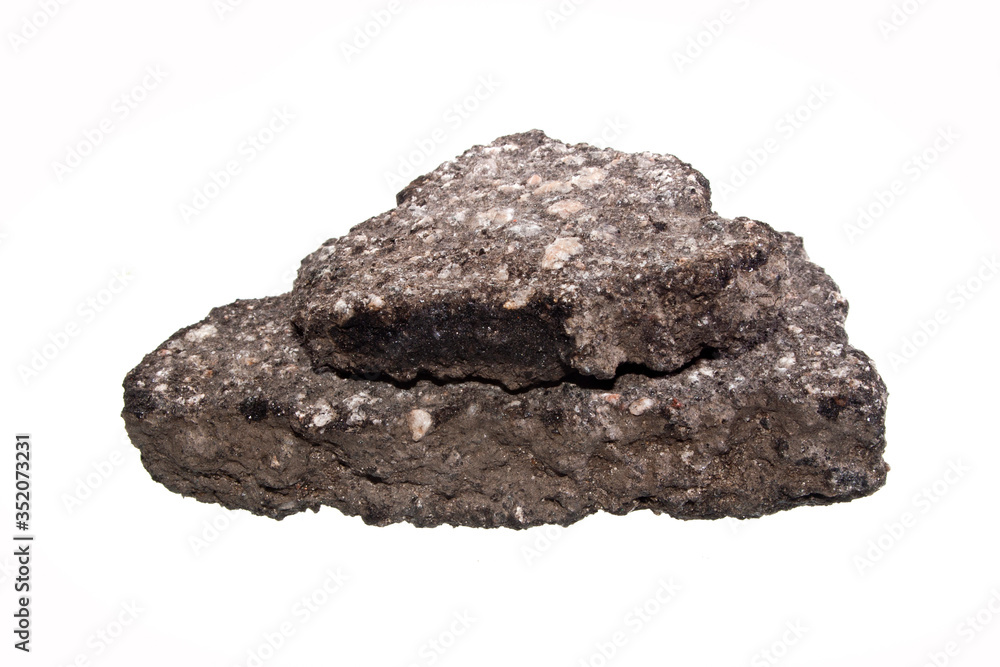 asphalt isolated on white background asphalt isolated on white background
