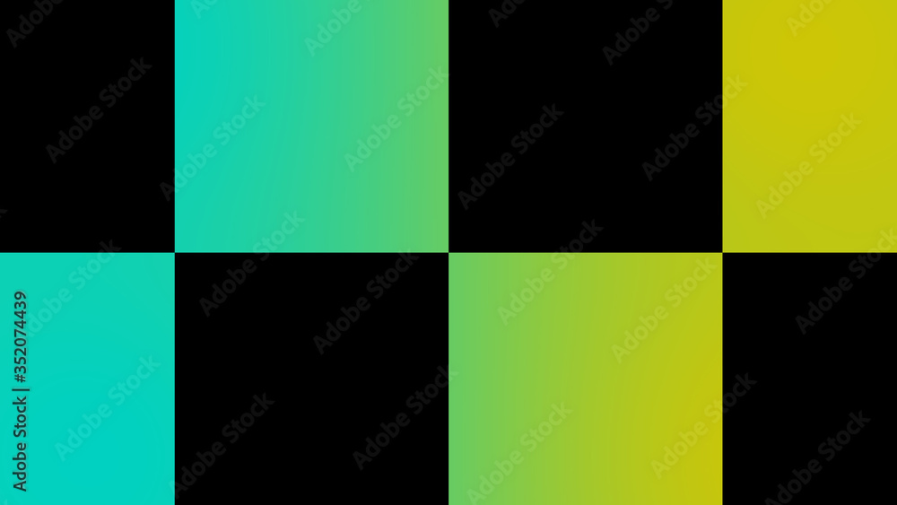Naklejka premium Amazing cyan and yellow chessboard,Checker board abstract background