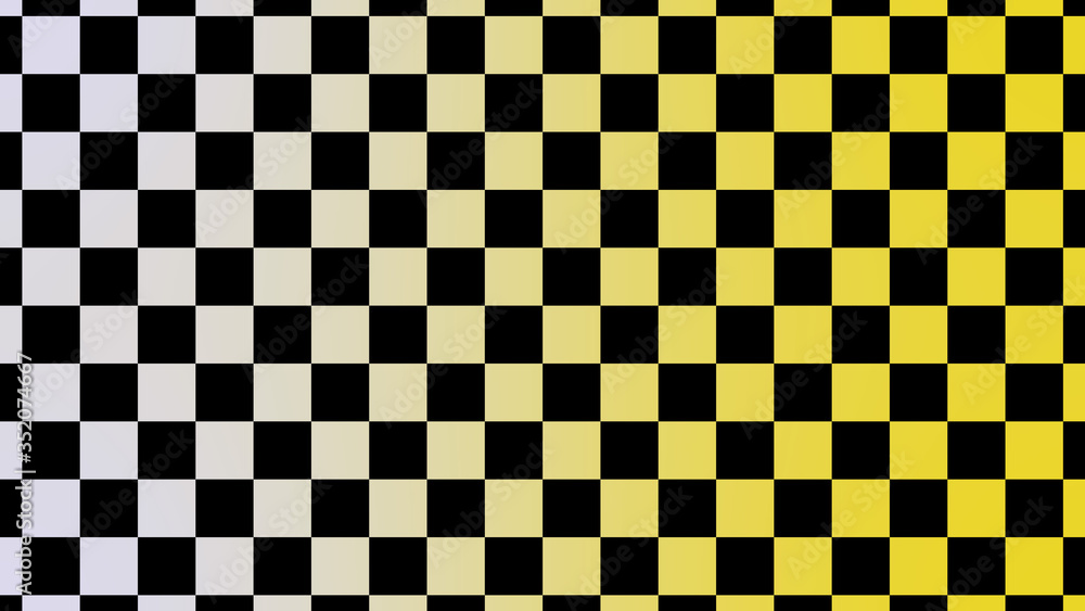 Fototapeta premium New yellow & white checker board abstract background,Best chess board
