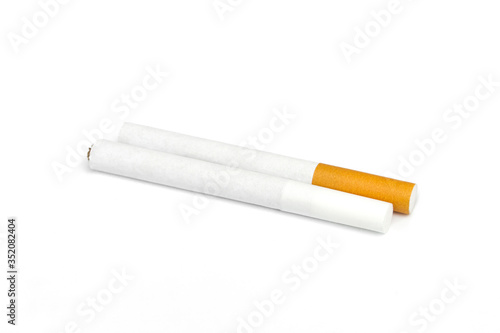 Cigarettes isolated on a white background.
