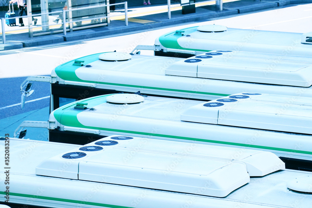 Obraz premium 待機バス